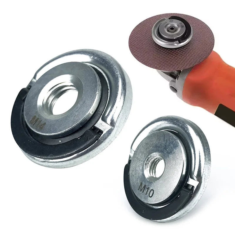 

M14/10Angle Grinder Thread Inner Outer Flange Nut Set Quick Release Locking Nut Replace For Bosch Metabo Milwaukee Makita Dewalt