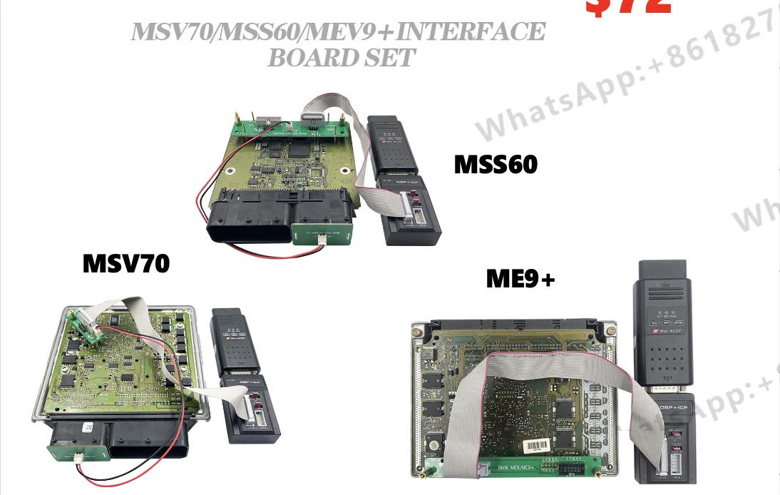 Yanhua Mini ACDP  MSV70/MSS60/MEV9+ interface board set for bmw ecu clone