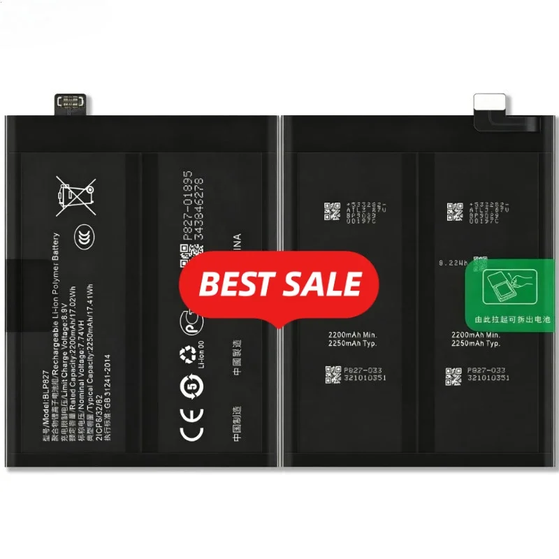 BLP827 for OPPO 1 + 9Pro/OnePlus 9 Pro Phone Battery 0 Cycle  High Capacity Battery Replacement Bateria Grade A Cell with Tools