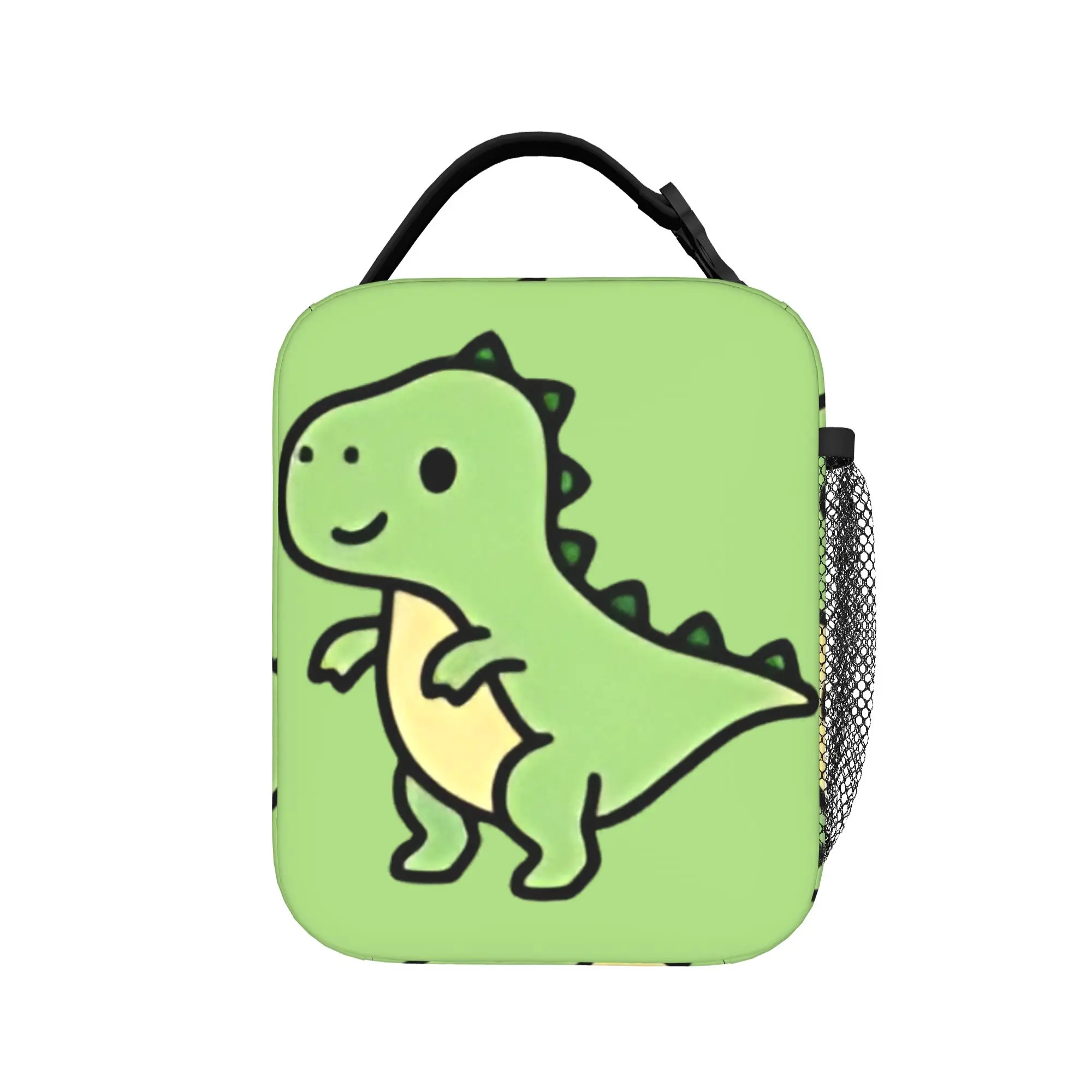T-Rex Dinosaur Lunch Bag Office Portable Zipper Tote Food Bags For Women  Oxford Graphic Design Cooler Bag
