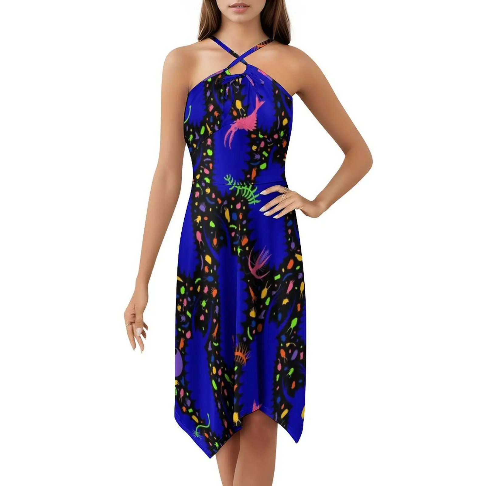 Cambrian boliche voulo tapete padrão feminino streetwear vestido de festa na moda impressão clube roupas para feminino cambrian cambrian