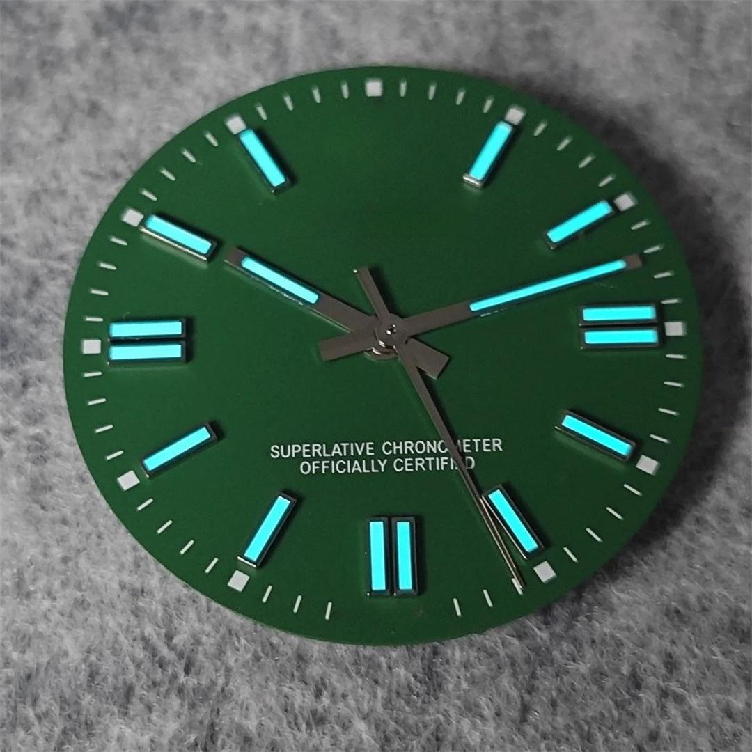 28.5 مللي متر ساعة R الطلب مجموعة الجليد الأزرق BGW9 مضيئة دون تاريخ ساعة وجوه تعديل 134300 المحار الهاتفي لحركة 2813 2824 2836 #4