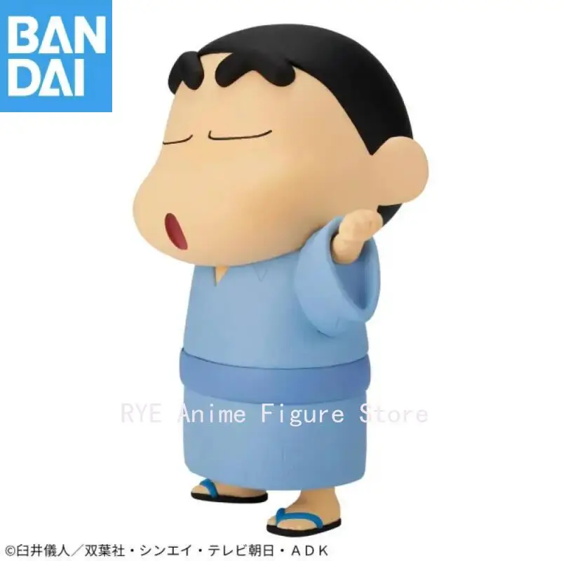 Genuino Bandai Banpresto crayón Shinchan Sofvimates Yukata Ver Nohara Shinnosuke figura Original modelo coleccionista figurita Juguetes