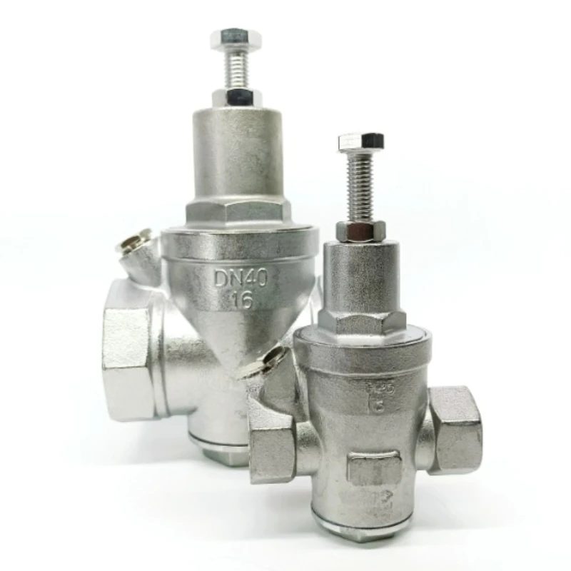 304 Stainless Steel Pressure Reducing Valve, YZ12X-16P Piston Type Water Pressure Regulator Valve DN50
