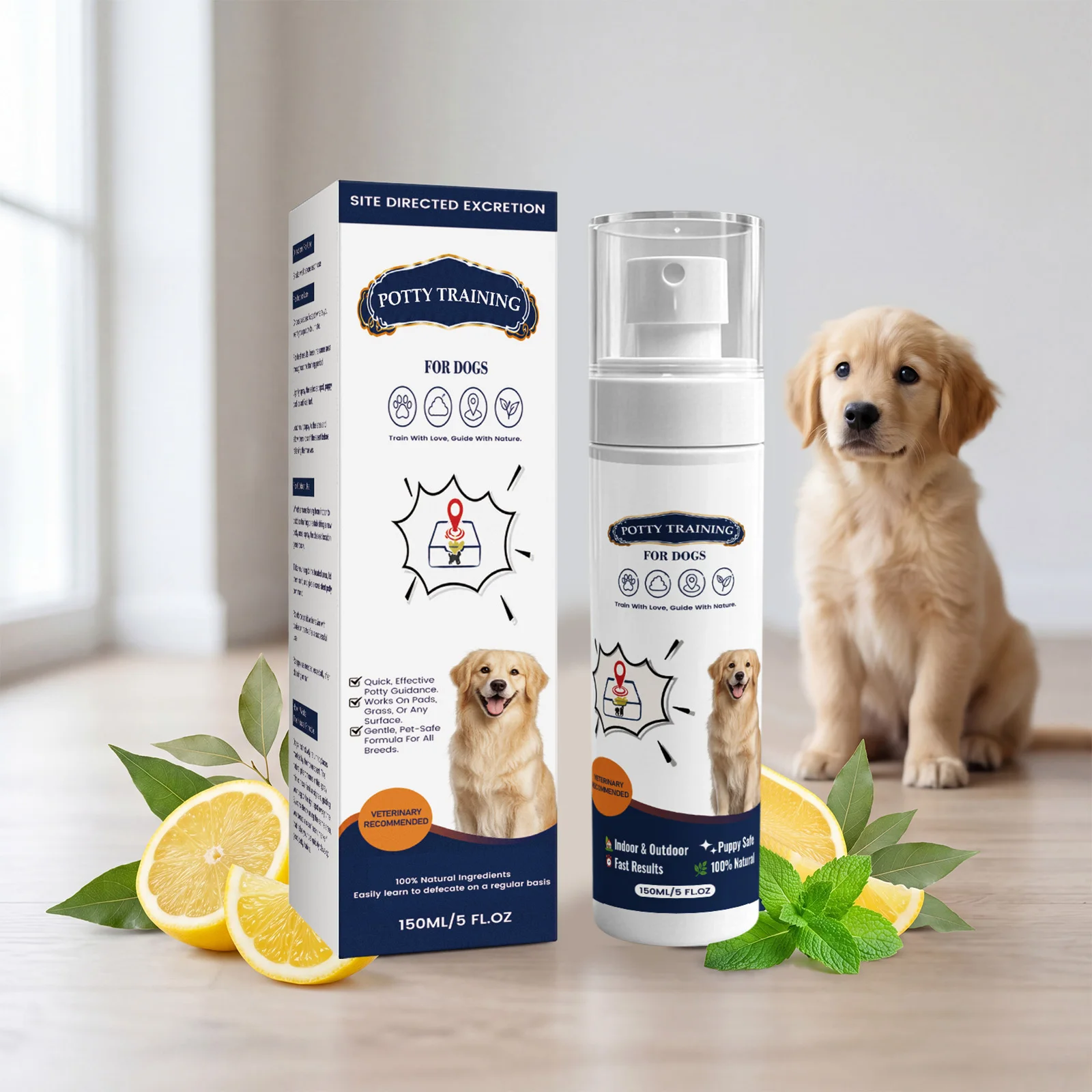 Dog Potty Training Spray, Targeted Defecation, Gentle Training, Guide Pet Toilet Use, Housebreaking Aid, Daily Convenient Spray