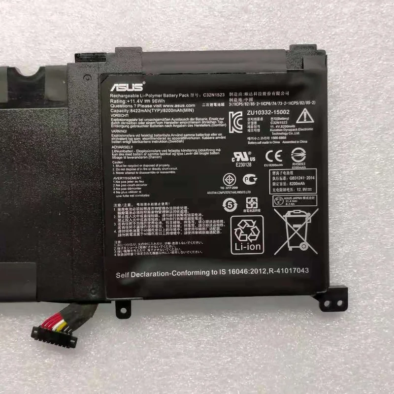 Original C32N1523 Battery Applicable to Asus Zenbook Pro UX501VW N501L UX501VW-F1020 Brand New