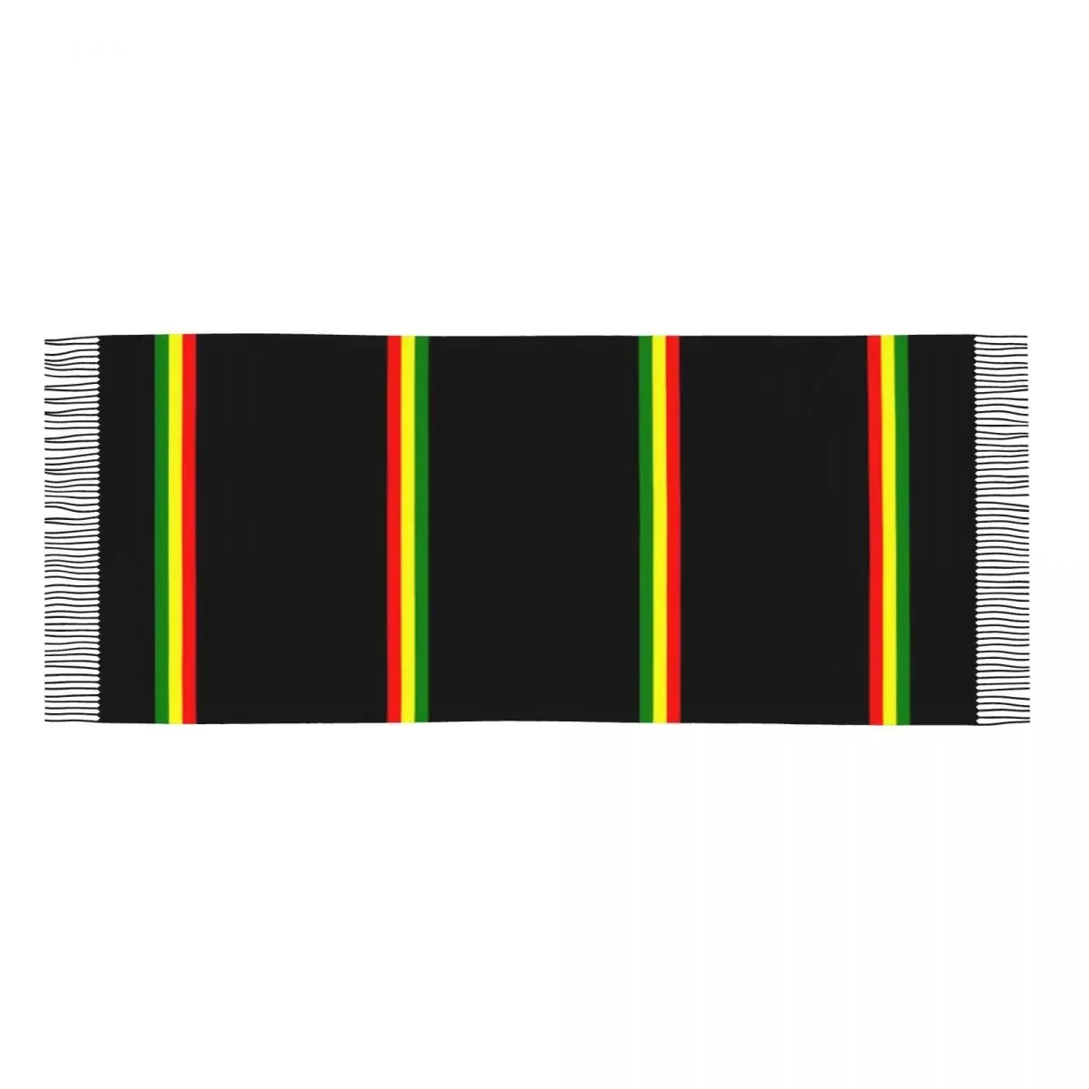 Stampa personalizzata Reggae Rasta Stripe Colors Pattern sciarpa uomo donna Winter Warm sciarpe giamaicano giamaica pride scialli Wraps