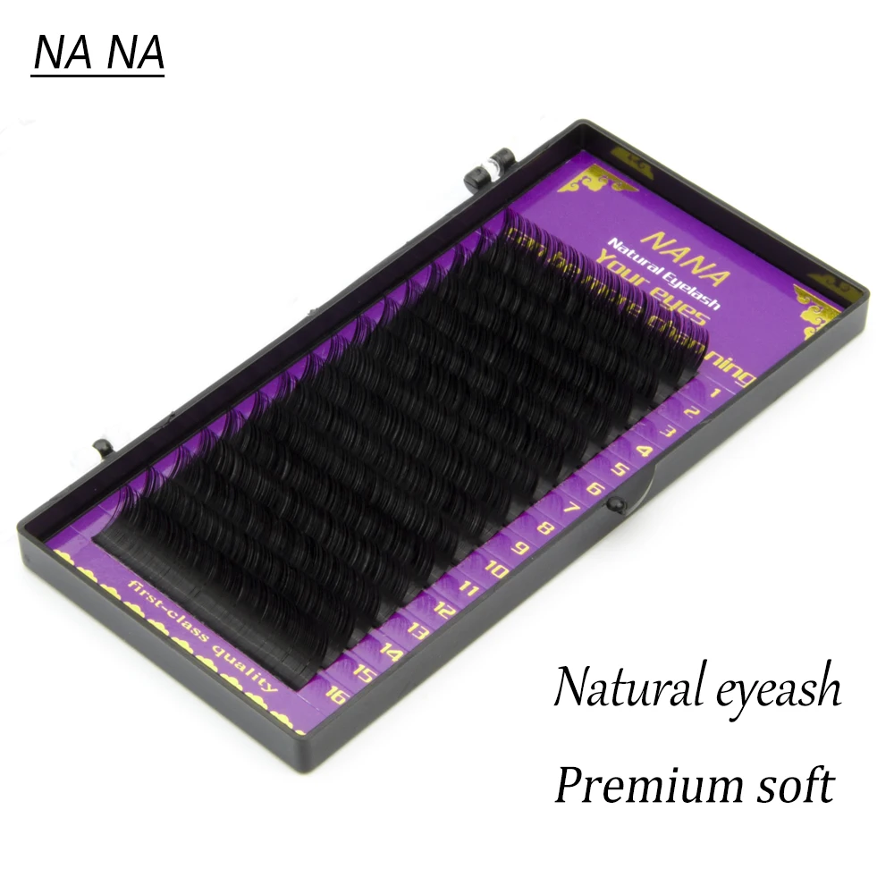 7cases quality eyelash extensions tray fake mink single eyelash size single eyelash soft natural eyelash