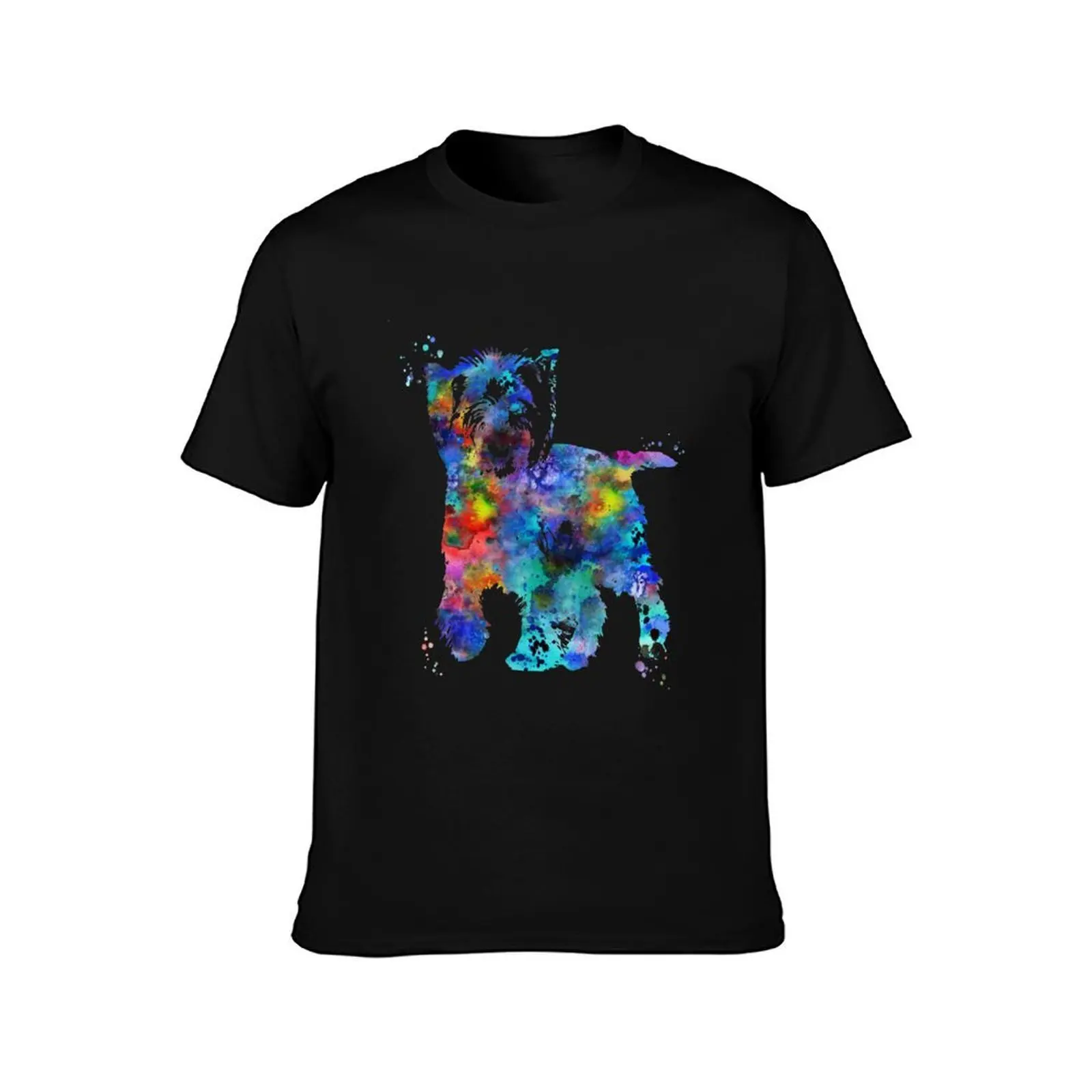Cairn Terrier, watercolor Cairn Terrier T-Shirt Streetwear Print Tee Shirt