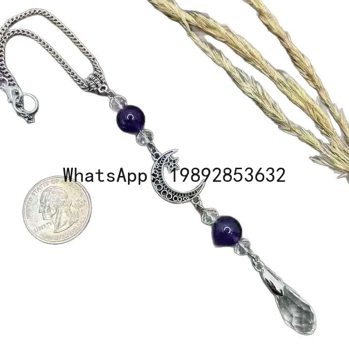 FL Obsidian Sun Catcher Crystal Pendant Wind Chime Car Decoration Crystal Ball Jewelry Wind Chime