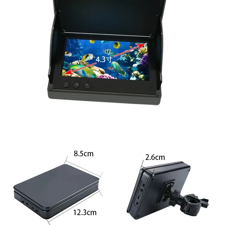 

Underwater visual fish finder display, fishing camera display, night vision waterproof ultra-clear camera