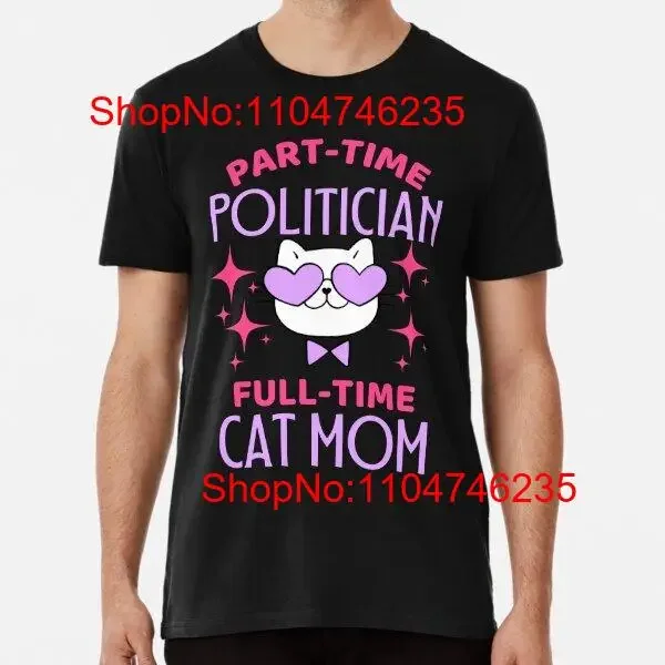 Drôle politicien chat amant Vintage rétro Premium t-shirt S 5XL vintage lavé homme confortable unisexe graphique mode doux