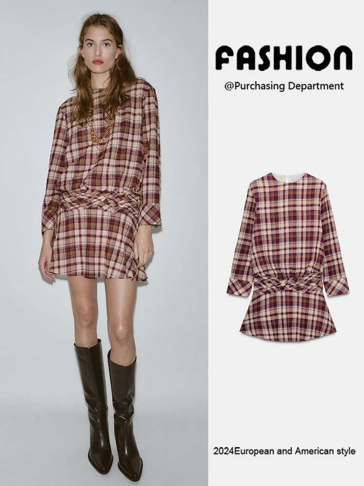 شتاء 2025 جديد Faion المرأة الجولة Ne Long Sve منقوشة Dr Ele Personali 963252 068 التقليدية العرقية Sle