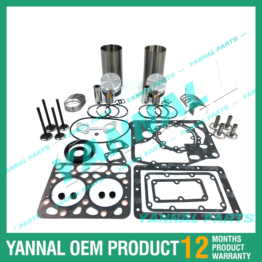 

2 Cylinder ZB500 Engine Overhaul Rebuild Kit for Kubota Gl5500 Generator