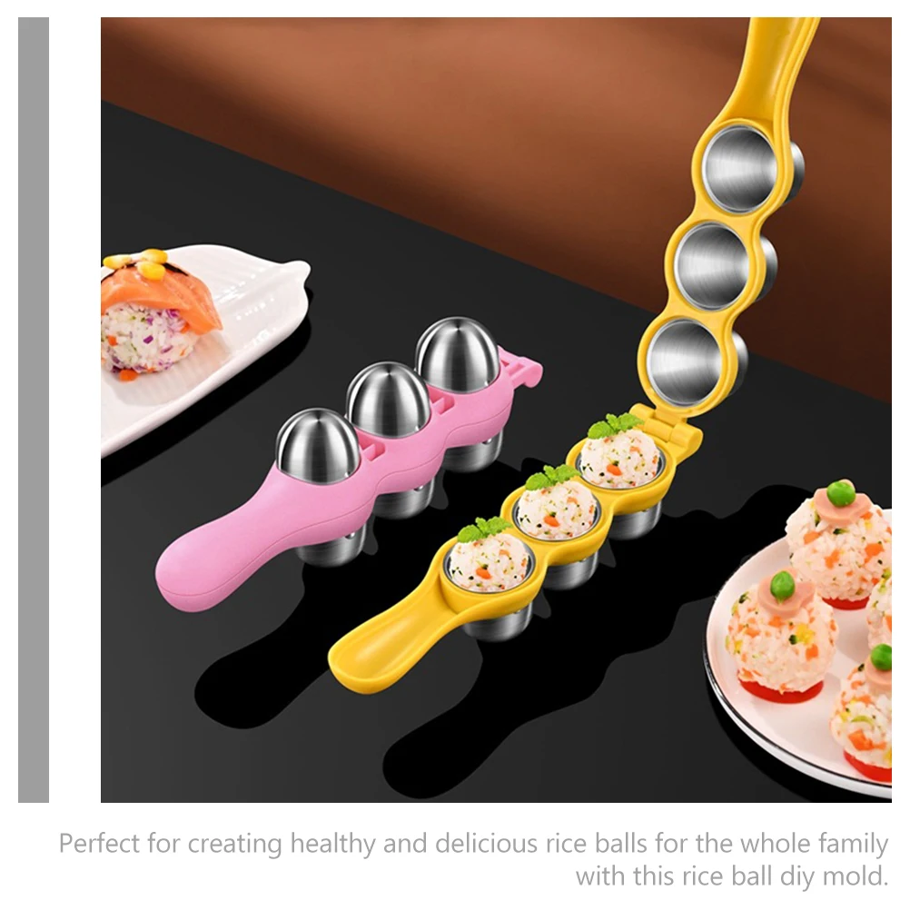 

DIY Rice Ball Mold Kit Sushi Roller Machine Multi-Functional Safe Easy Clean Shake Design Kitchen Utensils