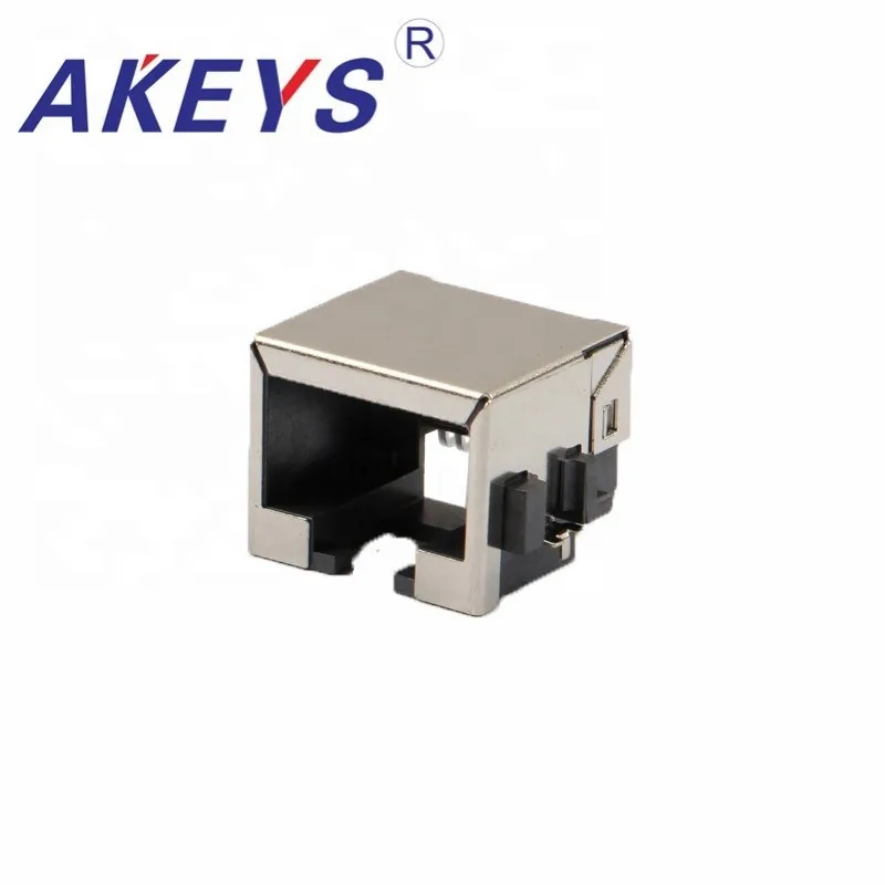 

5PCS 5110-8P8C RJ45 sinking plate patch RJ45 network socket mother base 5110 sinking plate patch 8 pin horizontal H=8.6