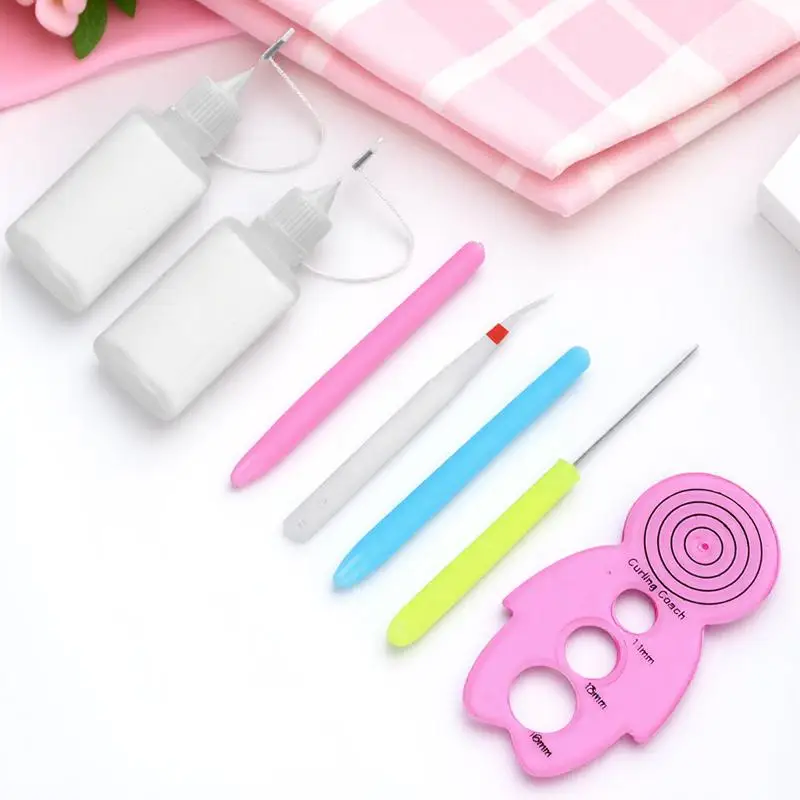 

7Pcs DIY Paper Quilling Set Practical Kneading Collage Combination Classroom Wedding Holiday Decoration Paper Rolling Tools