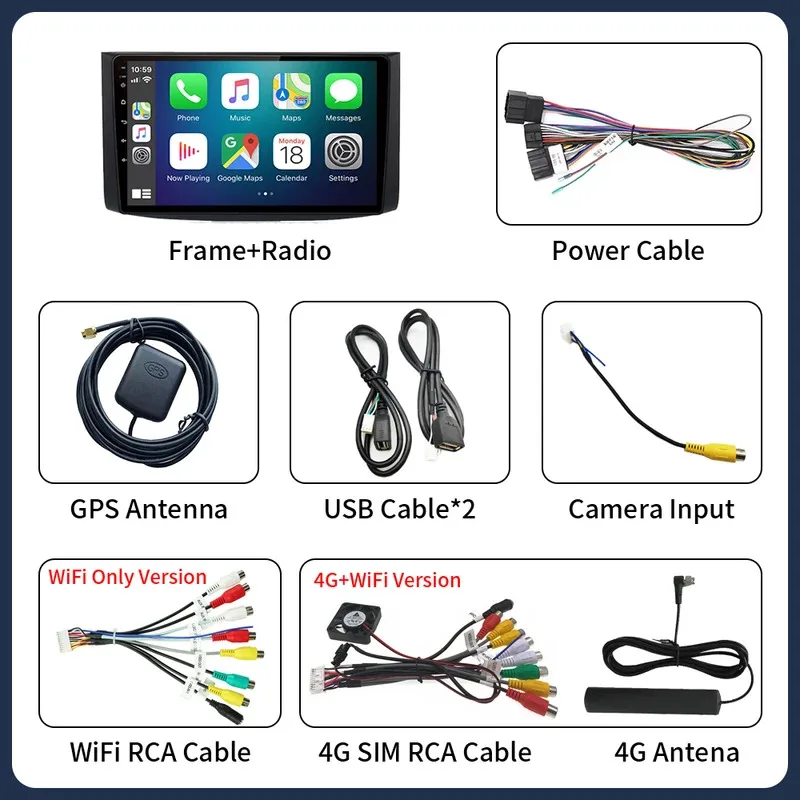 4G + 64G Android15 para Chevrolet AVEO T250 2006 - 2012 radio de coche 2 din android Auto Multimedia GPS Track Carplay 2din DVD estéreo