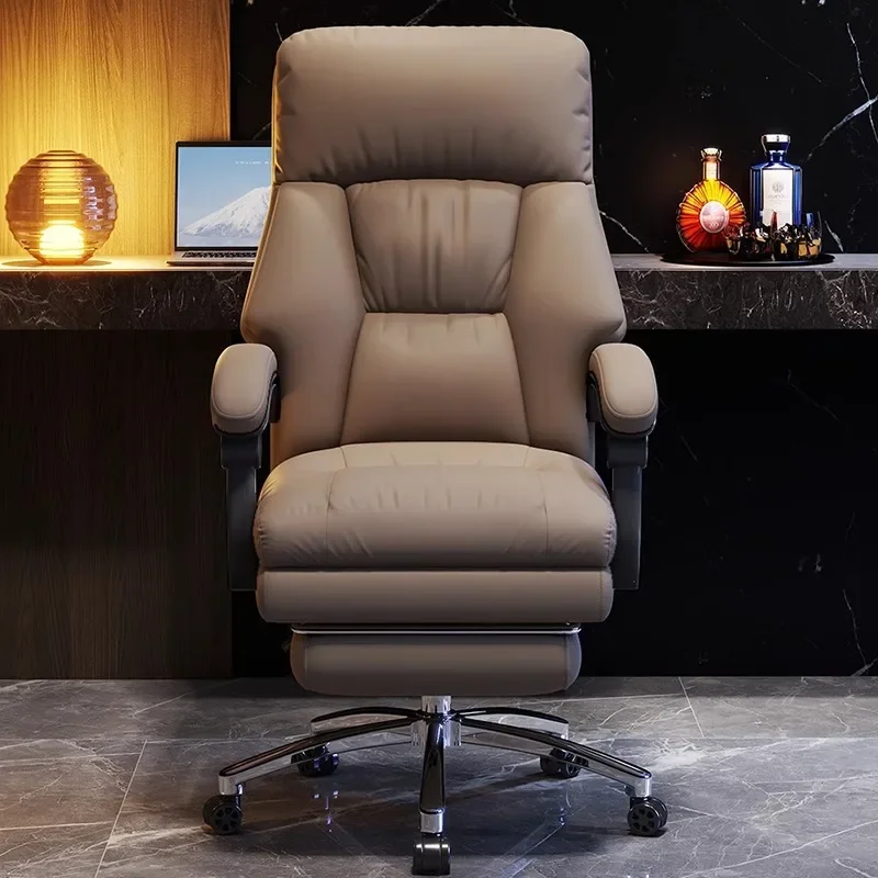 Ergonomic Gaming Chair for Home Office Durable Reclining Boss Chair Multi Occasion Comfortable Height Adjustable Swivel Seat