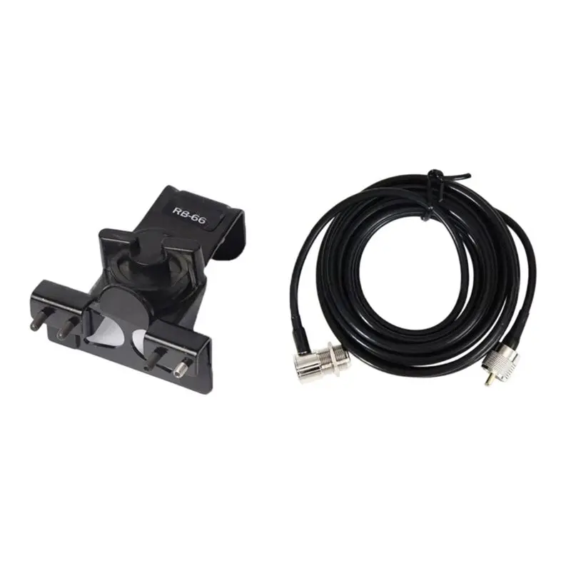 Reliable-RG58 5M Extension Cable PL259 To SO-239 Car Mobile Radio Antenna Mount Kit For Kenwood TM-261 For Yaesu FT-1802 FT-1807