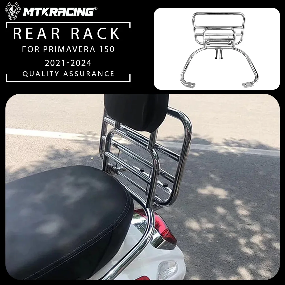 

Rear Luggage Rack For VESPA PRIMAVERA 150 2021-2024 Motorcycle Accessories Backrest Rear Back Pad Luggage Rack