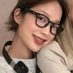 Retro Japan Glasses Frame Girl Ins No Makeup Plain Glasses Men Eyewear Cute Decorative Computer Glasses