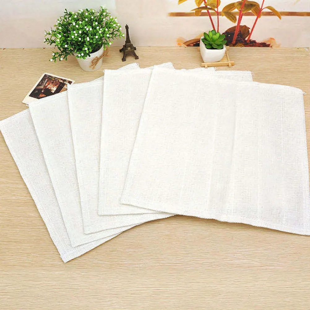 

5Pcs Wood Fiber Dish Cloths Oil Repellent Quick Drying Scrub Wipe Cloths for Tableware Pot Cleaning Household