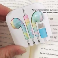 Wired Bluetooth Earphones with Lightning Connector Call Function Colorful Design 3.5mm Jack Hot Selling Mobile Phone Headsets