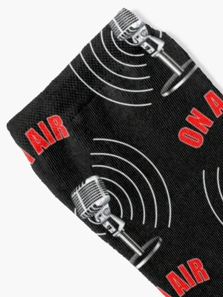 microphone Socks with print funny sock Rugby heated Socks For Women Men's