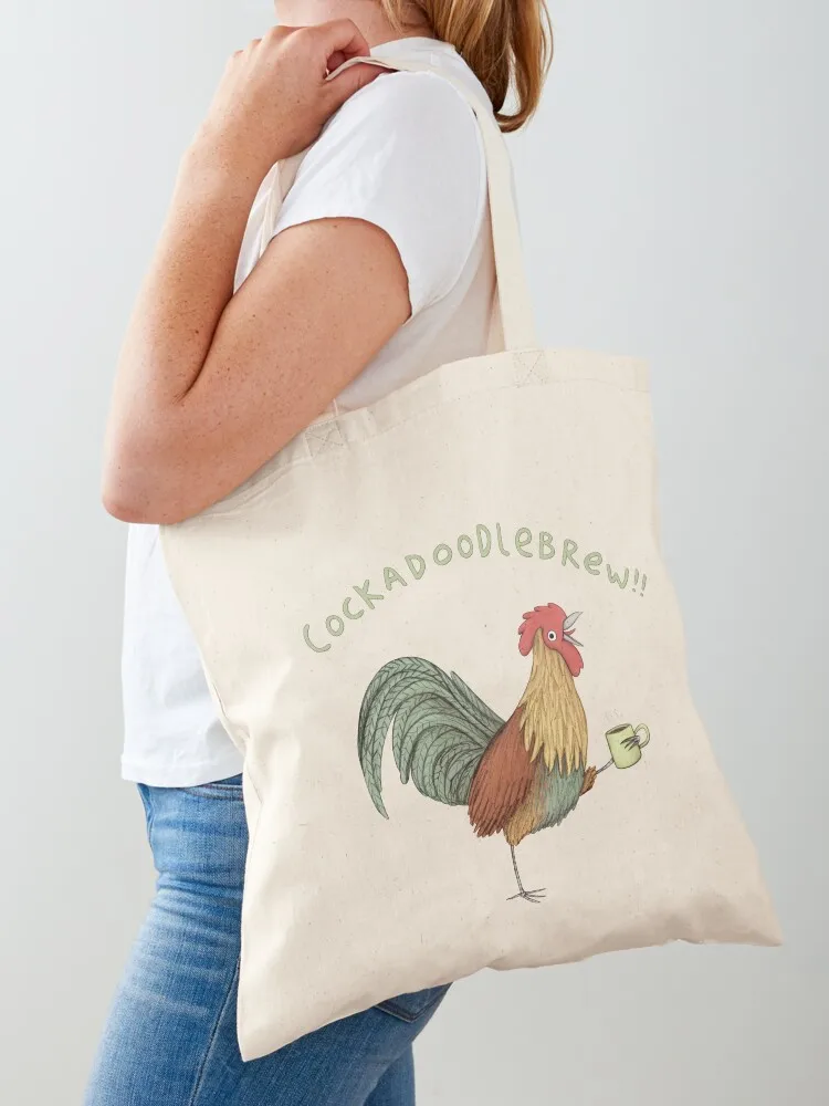 

Cockadoodlebrew!! Tote Bag Portable shopping bag Handbags tote bags men Custom bag