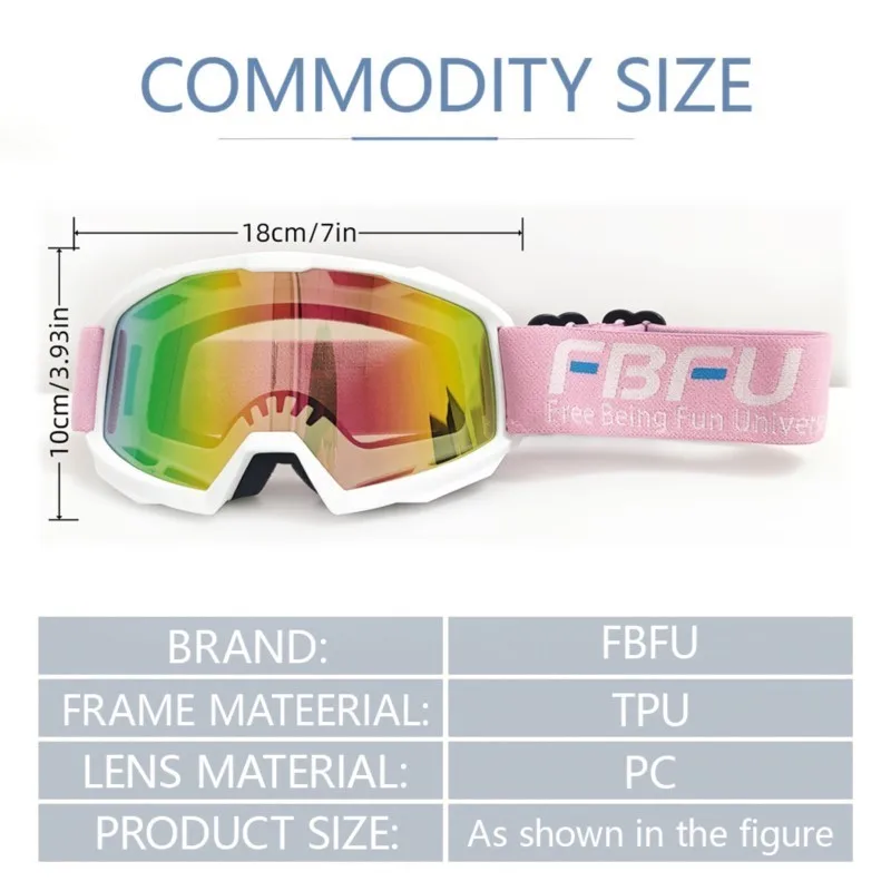 MX MTB Ski Goggles Premium Gift Set, Flexible Frame, Ideal for Rider Gift, Snow Sports & Off-road Activities