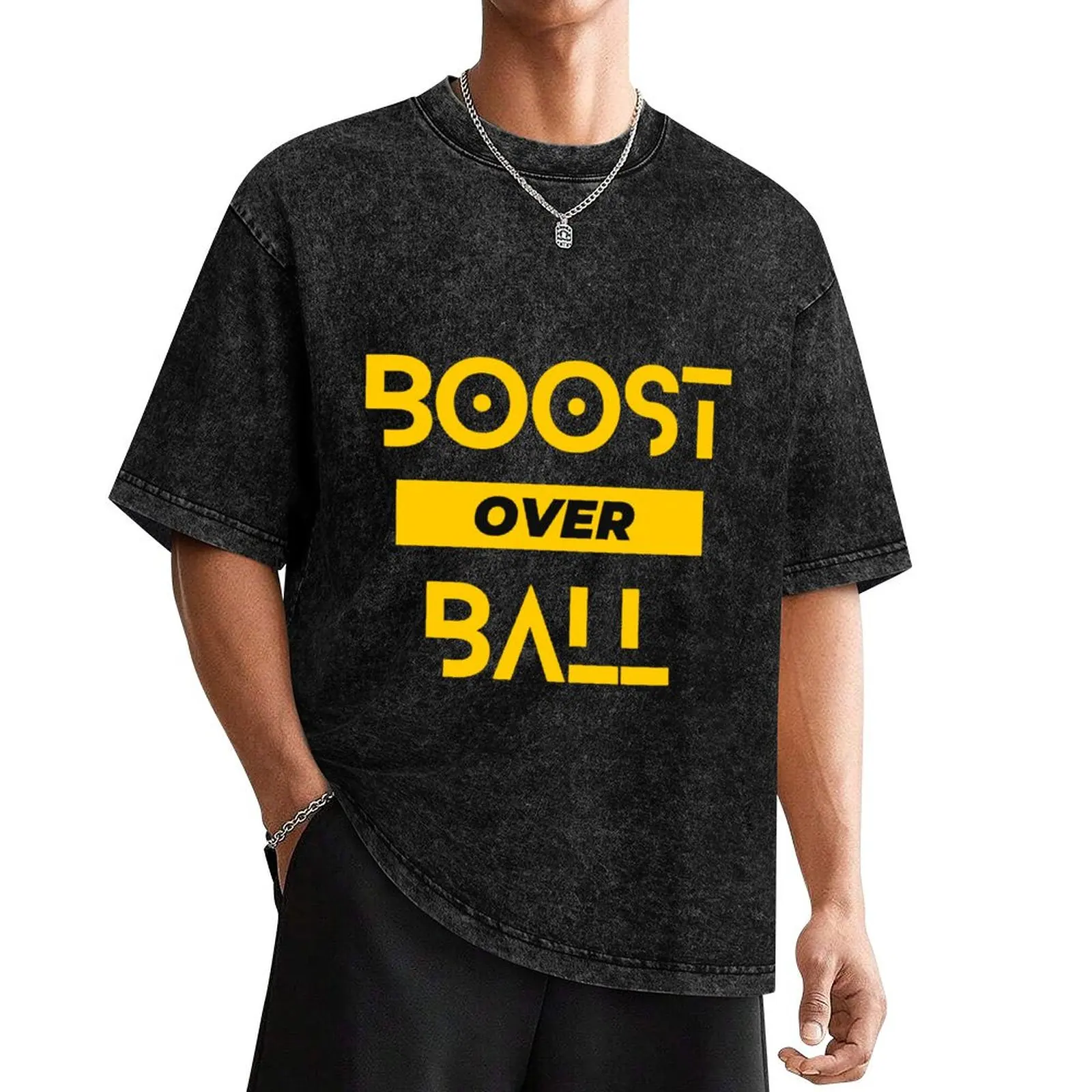 

Boost Over Ball Rocket League T-Shirt vintage graphic tee man clothes oversizeds clothes for men