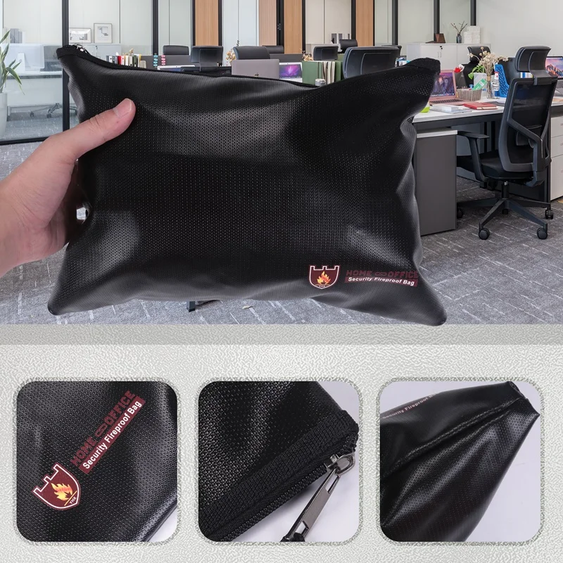 Fireproof Document Bag,Waterproof and Fireproof Document Bags,Fireproof Money Bag for A4 Document Holder-A69M