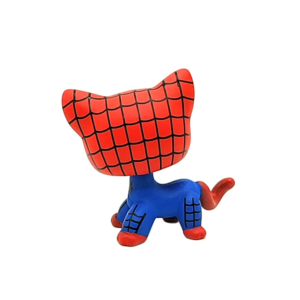 Spiderman Action Figure Toy para crianças, loja de animais, rosa, cachorro, preto, cabelo curto, coleção de gatos, peça de personagem em pé, presente, novo, Lps, 2024