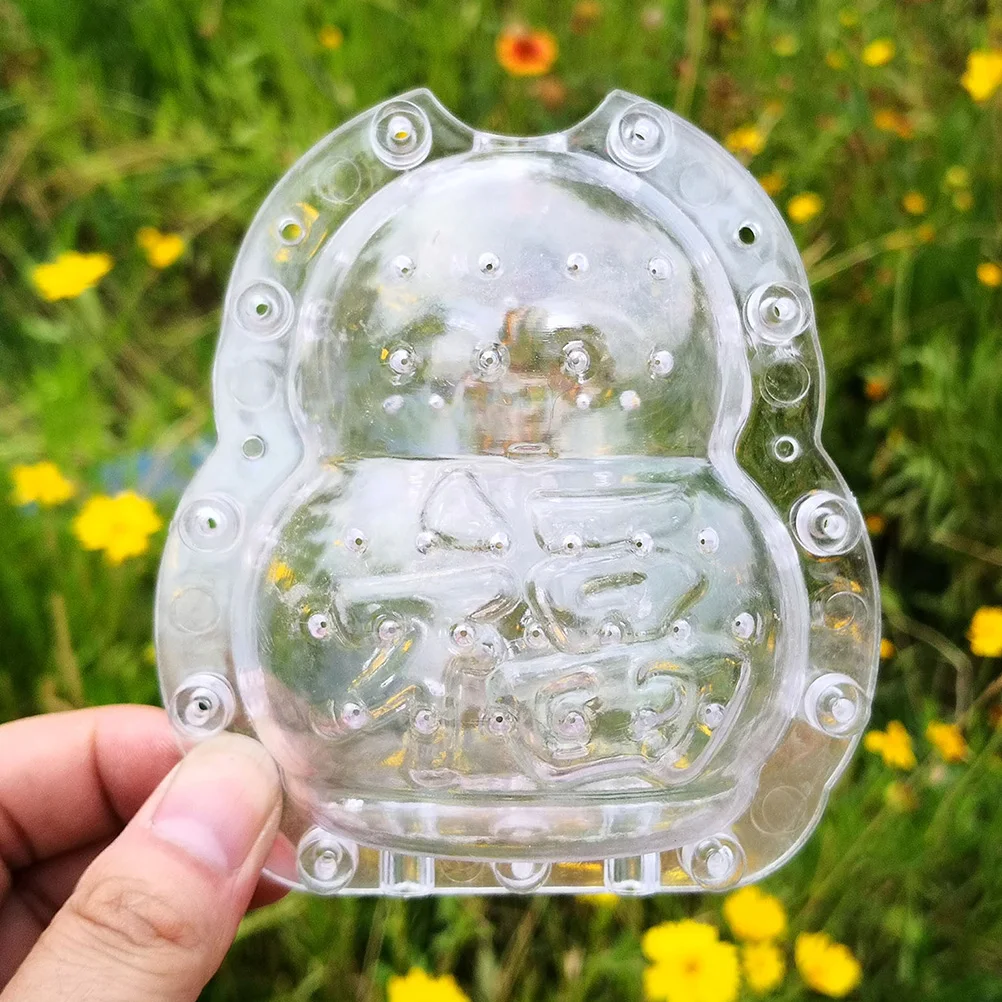 

2Pcs Transparent Fuwa Melon Mold Strong Pressure Resistant Shaping Tool for Home Garden Adorable Small Fruit Growing Supply