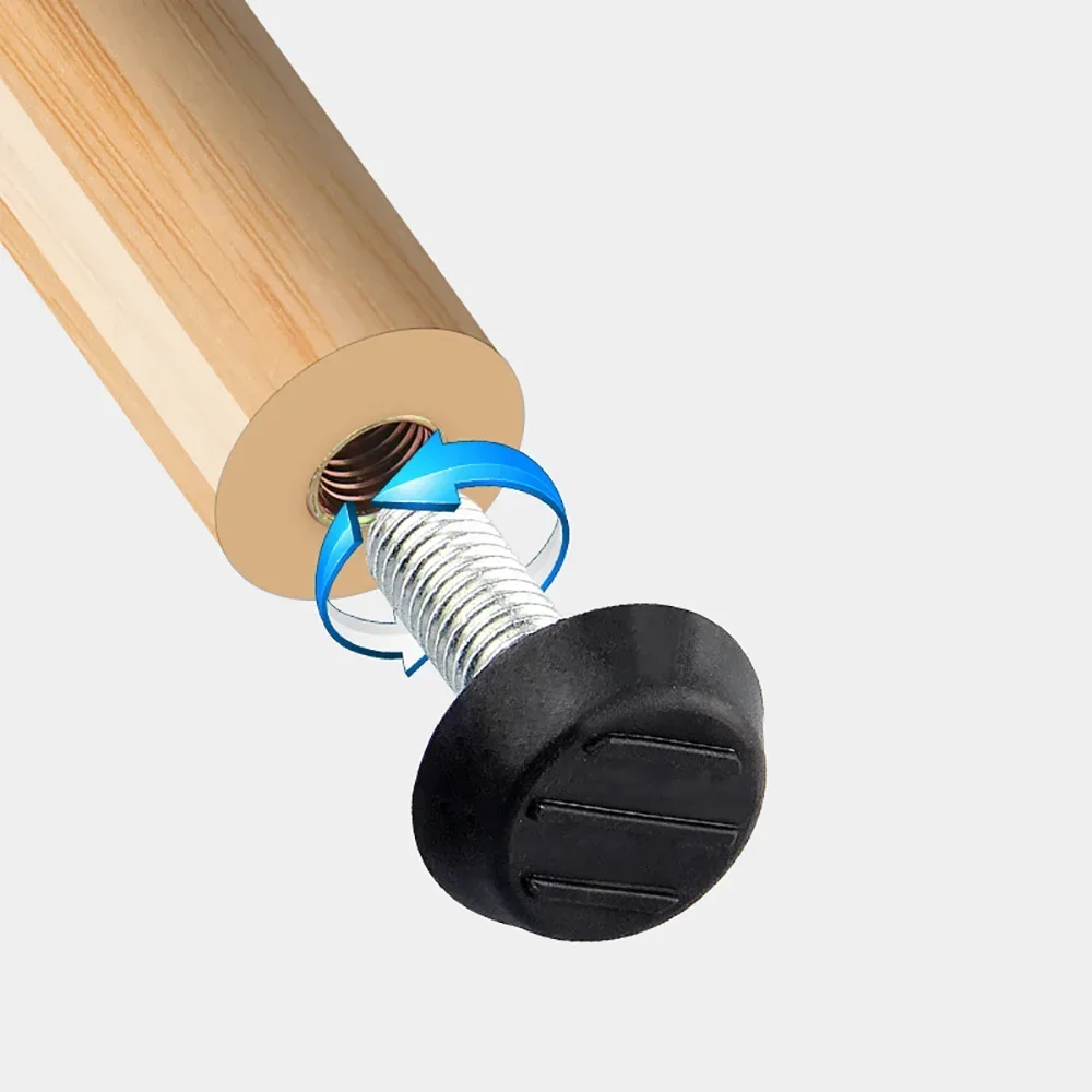 4Pcs M6 M8 Thread Adjustable Furniture Levelers Leveling Feet Screw in Chair Feet