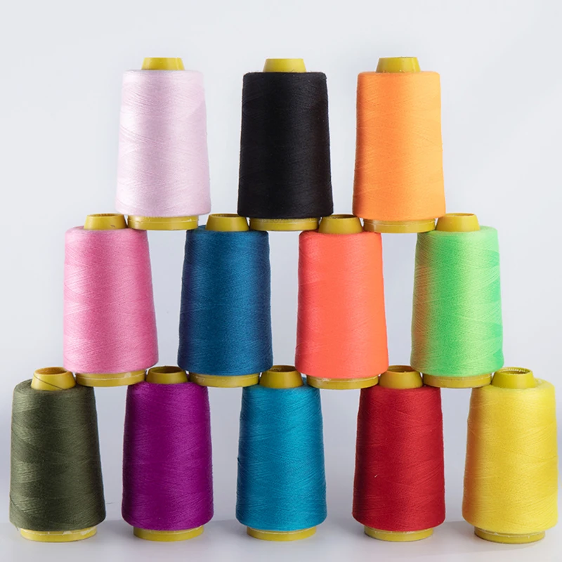 Sewing Machine Thread Pagoda Line Overlocking Thread For Machine Hand Embroidery 1300 Yard Each Spool 100% Polyester Durable