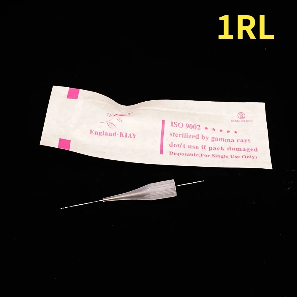 1RL Permanent makeup Eyebrow Lip Needle Tattoo Tips Individual Package Giant Sun Tattoo Needle Tips 50pcs