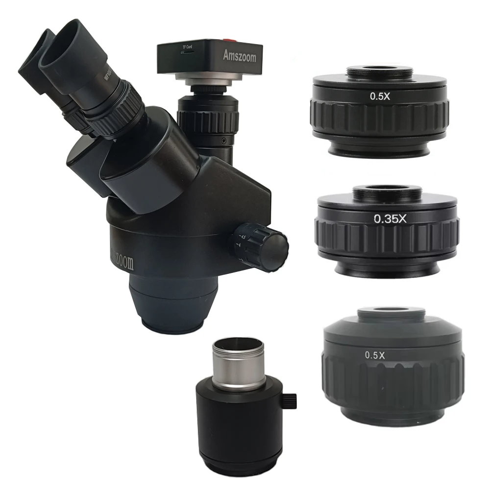 

0.5X C-Mount Lens Adapter 35mm Diameter Field For Simul Focal Trinocular Stereo Microscope Video Camera