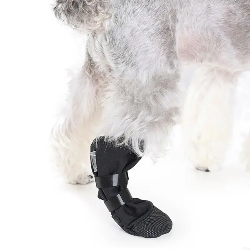 77JA pelindung boot anjing untuk cakar pemulihan soft dog paws pelindung sepatu anjing tahan air untuk pemulihan pasca bedah