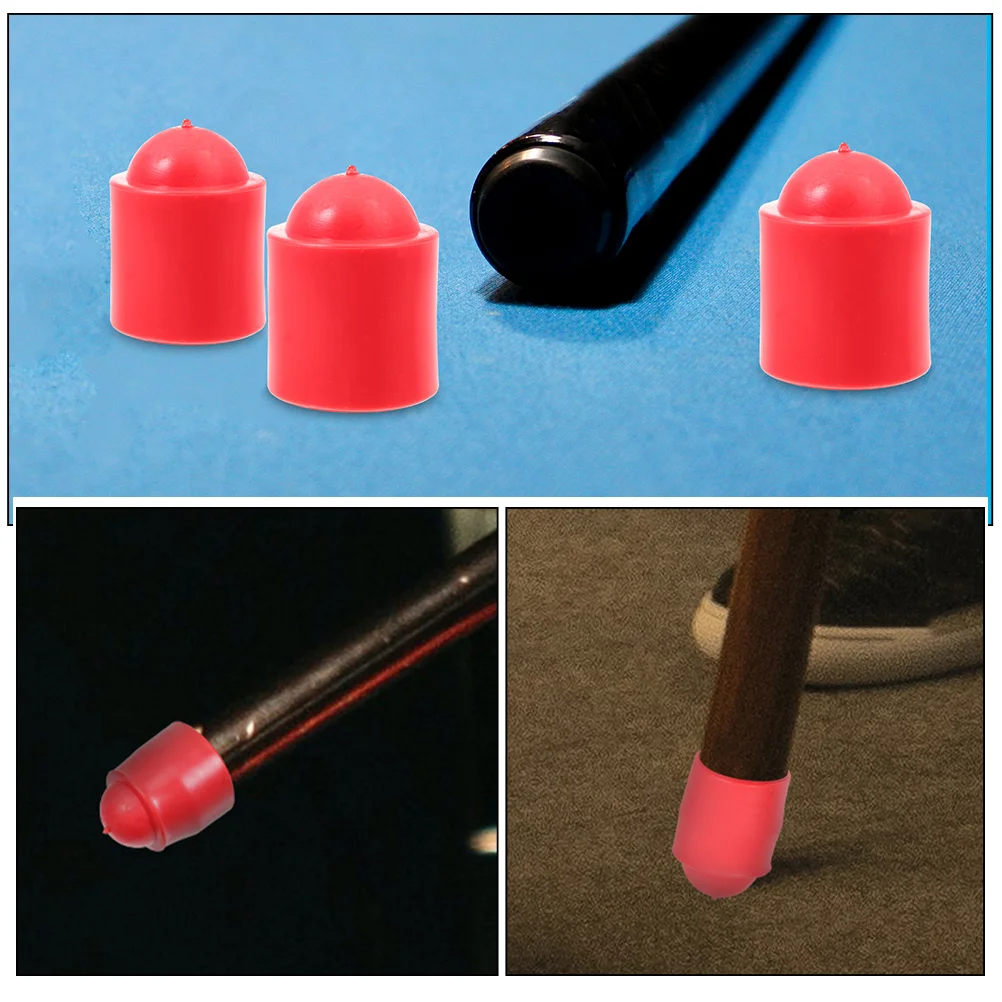 

25Pcs Billiards Cue End Protectors Durable Rubber Replacement Covers Pool Snooker Rod Protecting Parts Billiard Protecting Part