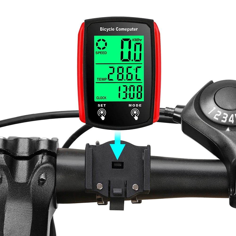 

1pc Waterproof Bicycle Bike Ride Speedometer Odometer Wired Speedometer Bike LCD Computer Speed Odometer English