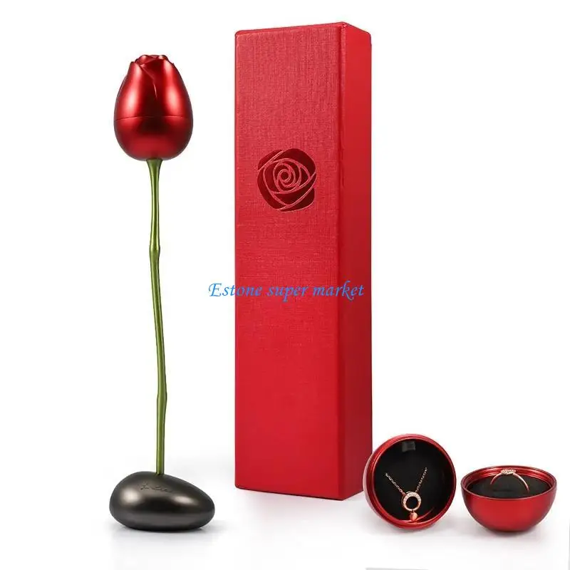 090B FLORES ARTIFICIAIS RED REMOMANCA REMACTOMANA PARA A ESPERA namorada Mãe Anniversary