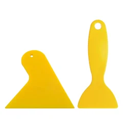 2Pcs/set Car Plastic Scraper for Remove Decals Stickers Spatula Spreader for Applying Fillers Putties Caulks Paint Putty Knife