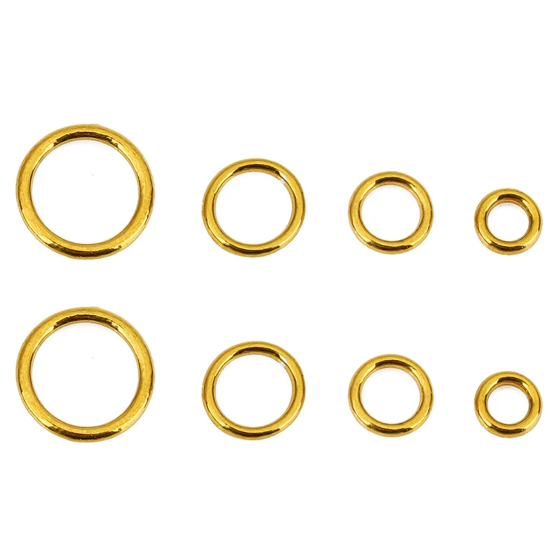 20pcs Seamless Stainless Steel Closed Jump Rings 4 5 6 8 10 12 mm Never Fade Split Rings Connectors For Jewelry Necklace Making