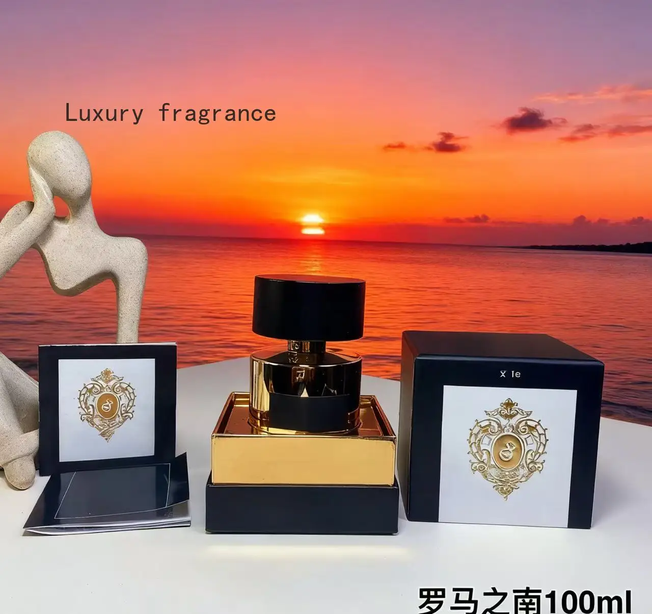 Aroma de lujo de Dubai 100 ml: perfume exótico de madera de orud y feromonas, colonia duradera durante todo el día para ella y él ​
