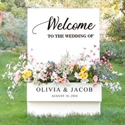 Welcome Sign Flower Box DIY Wedding Baby Shower Party Decoration Photo Props Floral Frame Box Birthday Wedding Sign KT Board