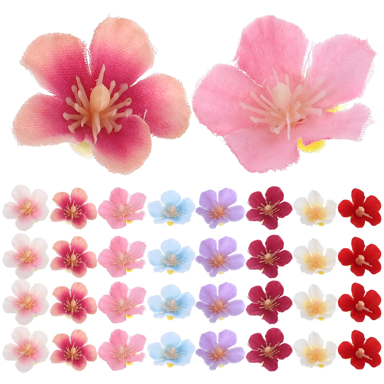 

100pcs Simulation Cherry Blossom Petals Soft Realistic Mini Artificial Flowers For Diy Crafts Wedding Party Decorations Bulk
