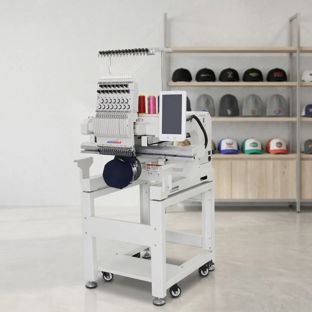 REVHON China Factory Manufacturer High Quality Beat After-sale Service 12/15 Needles Single Head Embroidery Machine