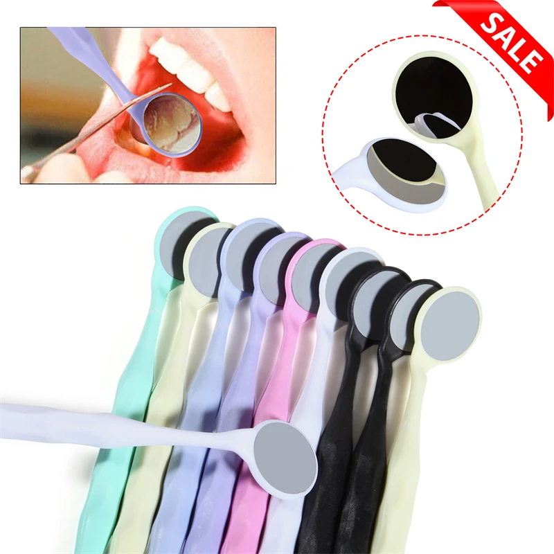 10pcs Dental Mouth Mirror Multifunction Checking Double Side Oral Check Reflector Mirrors Teeth Whitening Tools